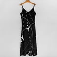 thumbnail image 5 of Airplanes Background with Trajectory Sleeveless Dress Loose Women's Dress Dresses Luxury Evening Dresses, 5 of 9