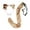 White Color Brown, variant on Faux Ears and Tail Set Cosplay Plush Headband for Stage Shows Mardi Gras White