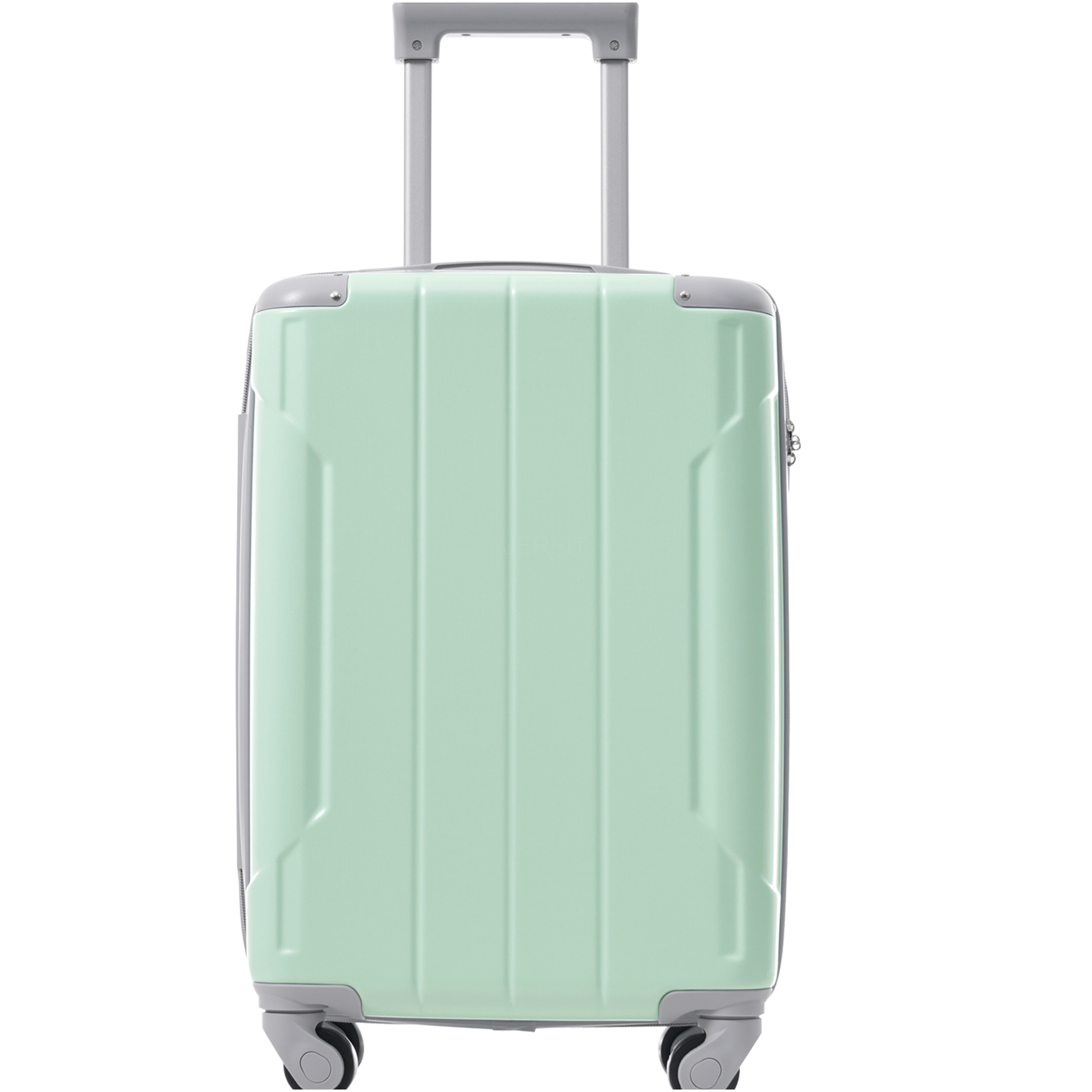 JERFIT 20" Expandable Carry On Luggage Set 3 Piece, Lightweight ABS Hardshell Spinner Suitcase with TSA Lock, Soft Lime