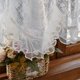 thumbnail image 5 of Xiao Hua Cortinas para ventana de cafetería, 1 pieza, blancas, cortas, para cocina, 200x55cm, opacas, con bolsillo para barra, cortinas decorativas para ventanas pequeñas. Estilo A, 5 of 5