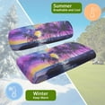 thumbnail image 5 of Yuyamidu Coconut Tree Seat Covers for Golf Cart Seaside Golf Cart Back Rest Seat Cushion Cover Universal Golf Cart Accessories Purple Sunset Sightseeing Car Cushion Cover, 5 of 7