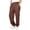 Brown, variant on Boys School Uniform Chino Pants Kids Elastic Waist Pull on Twill Pants with Pockets 5-14 Years Black,14-15 Years