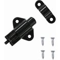 thumbnail image 5 of Door Latch 4 Pieces Door Latch Automatic Gate Lock Exterior Door Lock Window Latch Spring Latch Bolt Black Aluminum Door Latch With Screws, 5 of 5