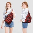 thumbnail image 4 of Retro Plaid Sling Backpack - Classic Checkerboard Print Crossbody Bag, Fashionable Anti-Theft Pack for Commuters, 4 of 4