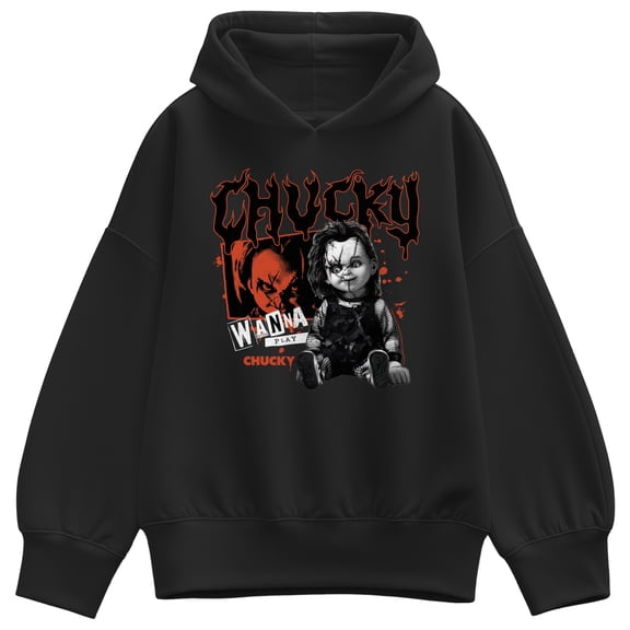 Chucky - Metal Chucky - Women's Oversized Fleece Hoodie Sweatshirt
