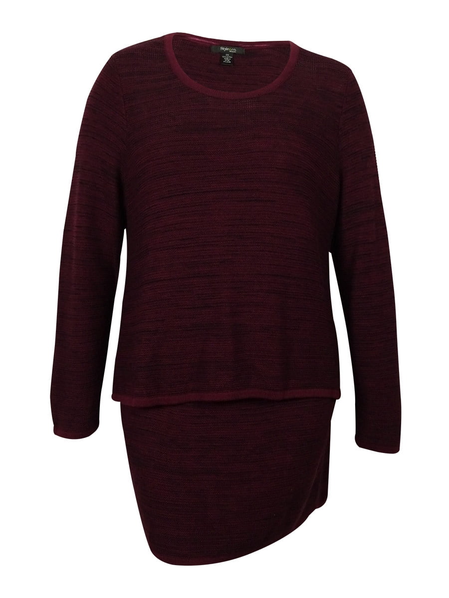 sweater shirt and skirt set