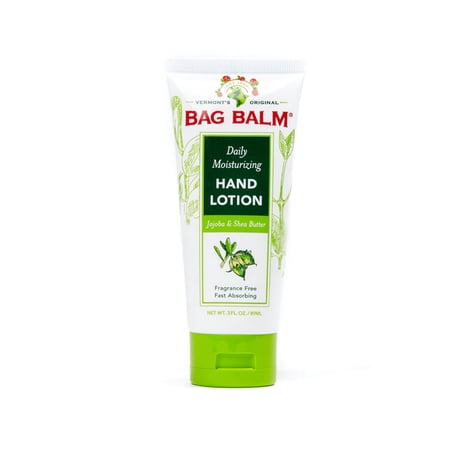 Bag Balm Daily Moisturizing Hand Lotion with Jojoba and Shea Butter, Fragrance Free, 3 fl oz