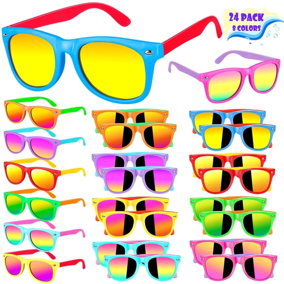Gafas de sol Metemot Kids con protección UV400, 24 paquetes de 3 a 8 años