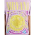 thumbnail image 4 of Nirvana Women's Graphic Print Tour Tee with Short Sleeves, Sizes XXS-XXL, 4 of 5