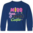 thumbnail image 3 of Inktastic Miss 3rd Grade Cutie with Pencil and Stars Long Sleeve Youth T-Shirt, 3 of 5