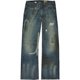 thumbnail image 1 of Hollister Hombre Destroyed Boot Cut Jeans, Azul, 30W x 30L, 1 of 2