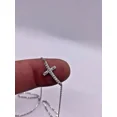 thumbnail image 2 of Sideway cross necklace lab created diamonds 925 sterling silver, 2 of 2