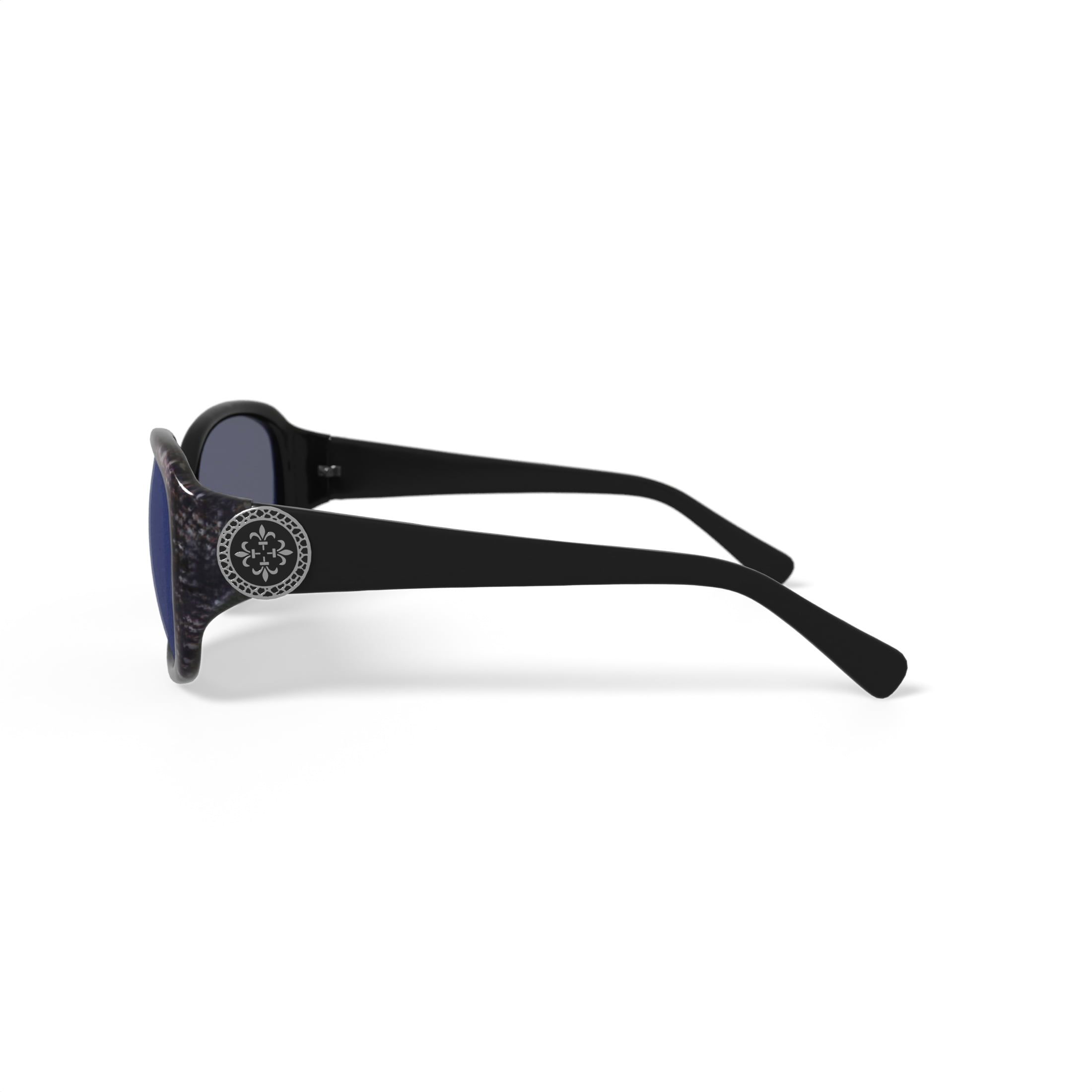 Walmart Women's Fashion Sunglasses, FM13024, 57-16-135, Black, with Case
