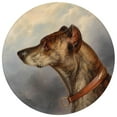 thumbnail image 3 of Carl Reichert 15x15 Black Modern Framed Museum Art Print Titled - Dog Portrait Round, 3 of 5