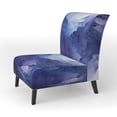thumbnail image 3 of Designart "Indigo Dreams I" Upholstered Abstract Landscape Accent Chair and Modern & Contemporary Arm Chair - Multiple Color & Pattern, 3 of 7