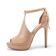 thumbnail image 3 of Sandalias Fashare para mujer, tacón peep toe, plataforma, talla 9.5, 3 of 8