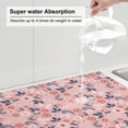thumbnail image 6 of Kdxio Tropical Plants for Dish Drying Mat,24*18 inch Absorbent Dish Drainer Kitchen Counter,Large Size Dish Drying Pad for Countertops,Draining Racks, 6 of 9