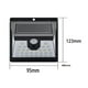 thumbnail image 5 of Luz de sensor de movimiento solar para exteriores | Reflector solar de 40 LED, 3 modos, gran angular de 120°, resistente al agua IP65, lámpara de pared de jardín con escalón de seguridad, 5 of 8
