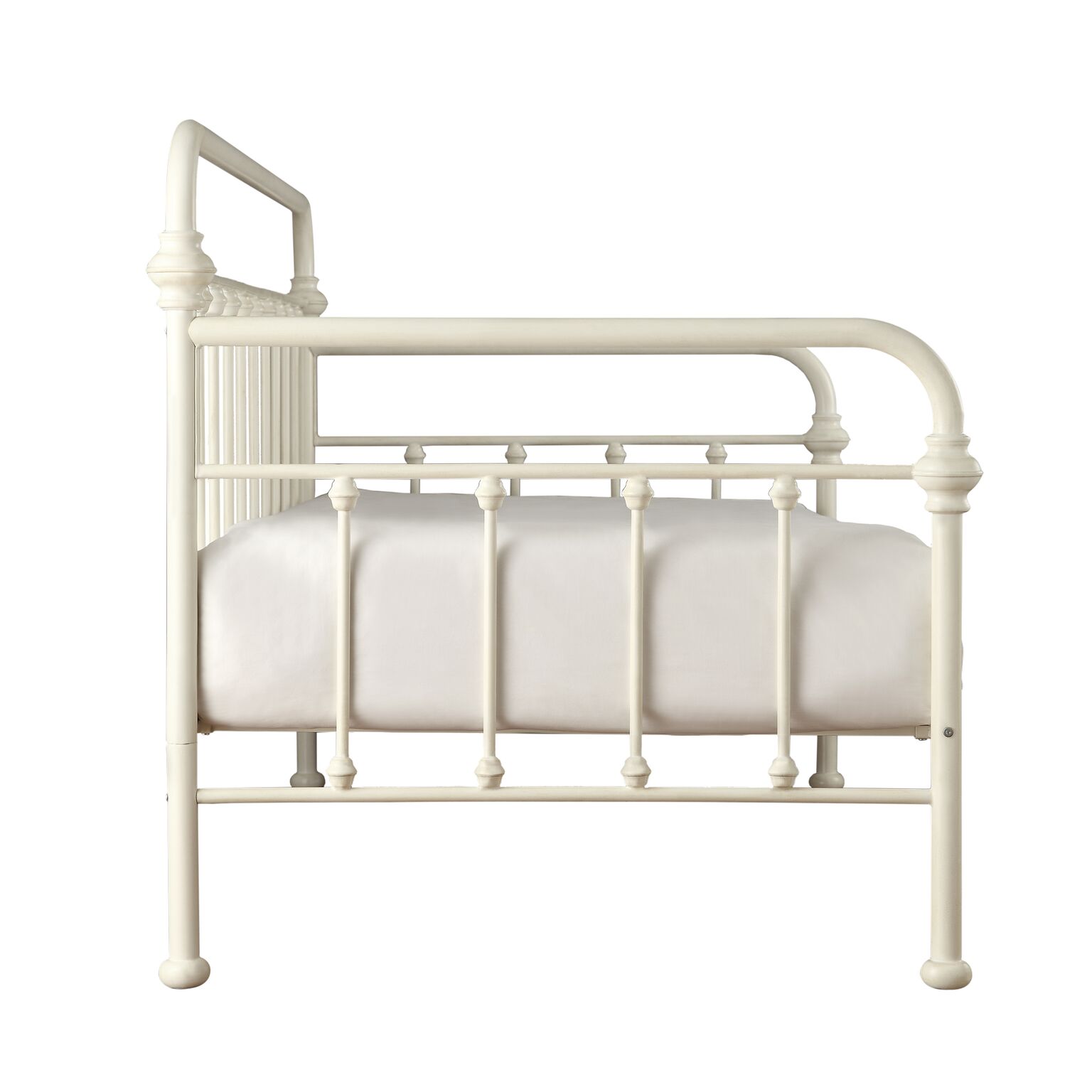 Weston Home Nottingham Metal Twin Daybed, Antique White