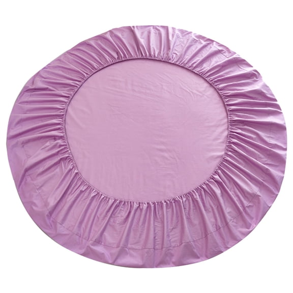 CMrtew 200x200cm Round Fitted Bed Sheet 25cm Deep Pocket for Mattress | Soft & Breathable Solid Color Sheet Set Lightweight & Wrinkle-Resistant for Comfortable Sleep