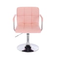 thumbnail image 2 of Silla de color rosa giratoria con brazos para escritorio o tocador giratoria altura ajustable tapizada en material PU Acolchonado SKU: 9107-2 ROSA Euroluce Contemporary Design Vanguardista, 2 of 5