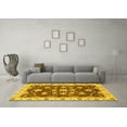 thumbnail image 3 of Ahgly Company Machine Washable Indoor Rectangle Oriental Yellow Traditional Area Rugs, 2' x 4', 3 of 4