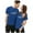 Blue, variant on Same Gender Valentine's Day Special Meaning Printed T Shirt Valentine's Day Women Tees And Tops Womens Long Sleeve Tops Polyester Womens Long Sleeve Athletic Shirt Womens Athletic Tee Shirts Tan