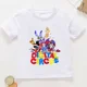 thumbnail image 4 of Camiseta de algodón con estampado de circo digital increíble para niños, camisetas de verano para niñas, ropa para bebés, camiseta de manga corta con dibujos animados para niños, 4 of 5