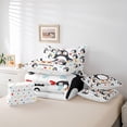 thumbnail image 6 of Homewish Cute Cartoon Penguin 7-Piece Twin Bedding Sets,Antarctic Wild Animal Bedding Comforter Set,Colorful Heart Print Sheet Sets For Boys Hgirls,Breathable Home Decor Reversible, 6 of 8