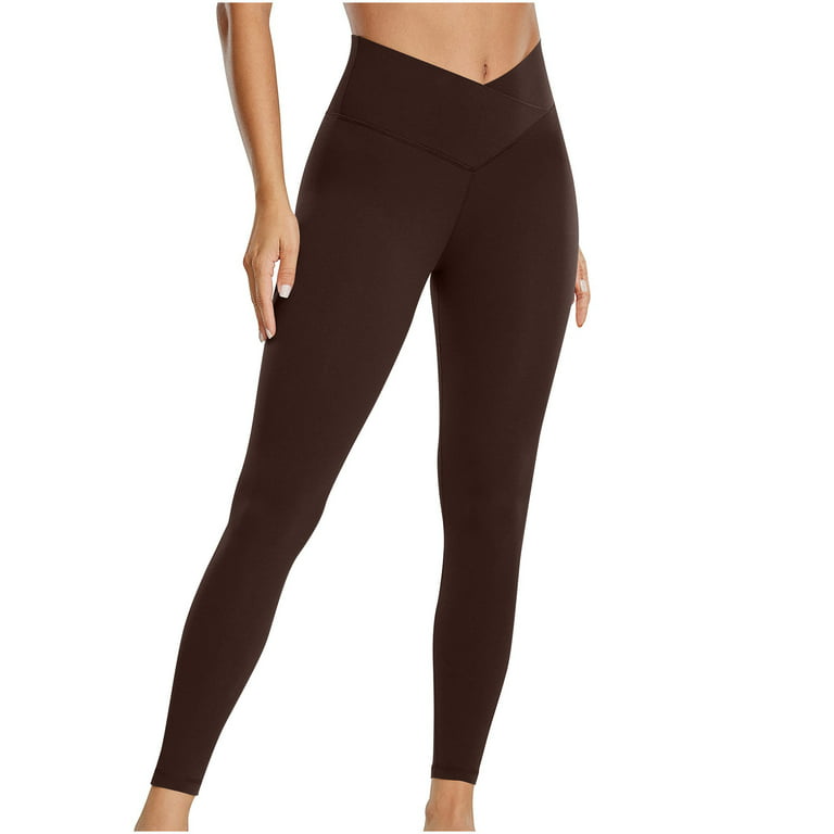 Lilgiuy Women's Leggings High Waisted Yoga Trousers Workout