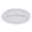 White, variant on 10 in. Diameter 3-Compartment Hi-Impact Plastic Dinner Plates - Black (500/Carton)