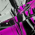 thumbnail image 5 of Homewish Contemporary Pattern Blackout Curtains Set of 2 (52x84 Each),Abstract Geometric Art Curtain,Pink Purple, 5 of 6