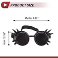 thumbnail image 4 of Gafas de motocicleta 1Pc Unique Bargains, gafas de ciclismo con lente negra y marco negro, 4 of 6
