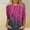 Multicolor, variant on Blmnix Dressy Shirts for Women Sequin Workwear Fashion Women Shirts Crew Neck 3/4 Sleeve Blouses
