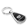 thumbnail image 2 of Jeep Gladiator Real Black Carbon Fiber Chrome Metal Teardrop Key Chain Key-ring, 2 of 7