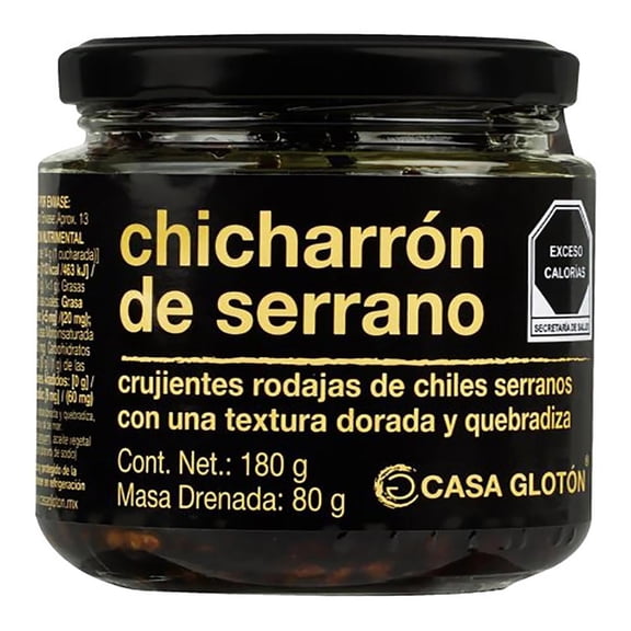 Chicharrón de serrano Casa Glotón rodajas en aceite 180 g