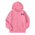thumbnail image 7 of Fnooota Girls Hoodies with Zipper, Casual Printed Fleece-lined Long Sleeve Lightweight Jackets Pink Size 7-8 T, 7 of 7