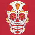 thumbnail image 3 of Kansas City Sugar Skull Men's V-Neck T-shirt KC Die-Hard Football Fan Tailgating, 3 of 7