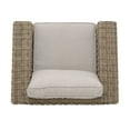 thumbnail image 5 of Bahamas Outdoor Wicker & Teak Wood Lounge Chair with Beige Olefin, 5 of 8