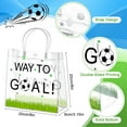 thumbnail image 2 of Abbylike 24 Bolsas de Regalo Transparentes de PVC con Diseño de Fútbol 20 x 20 x 8 cm, 2 of 7