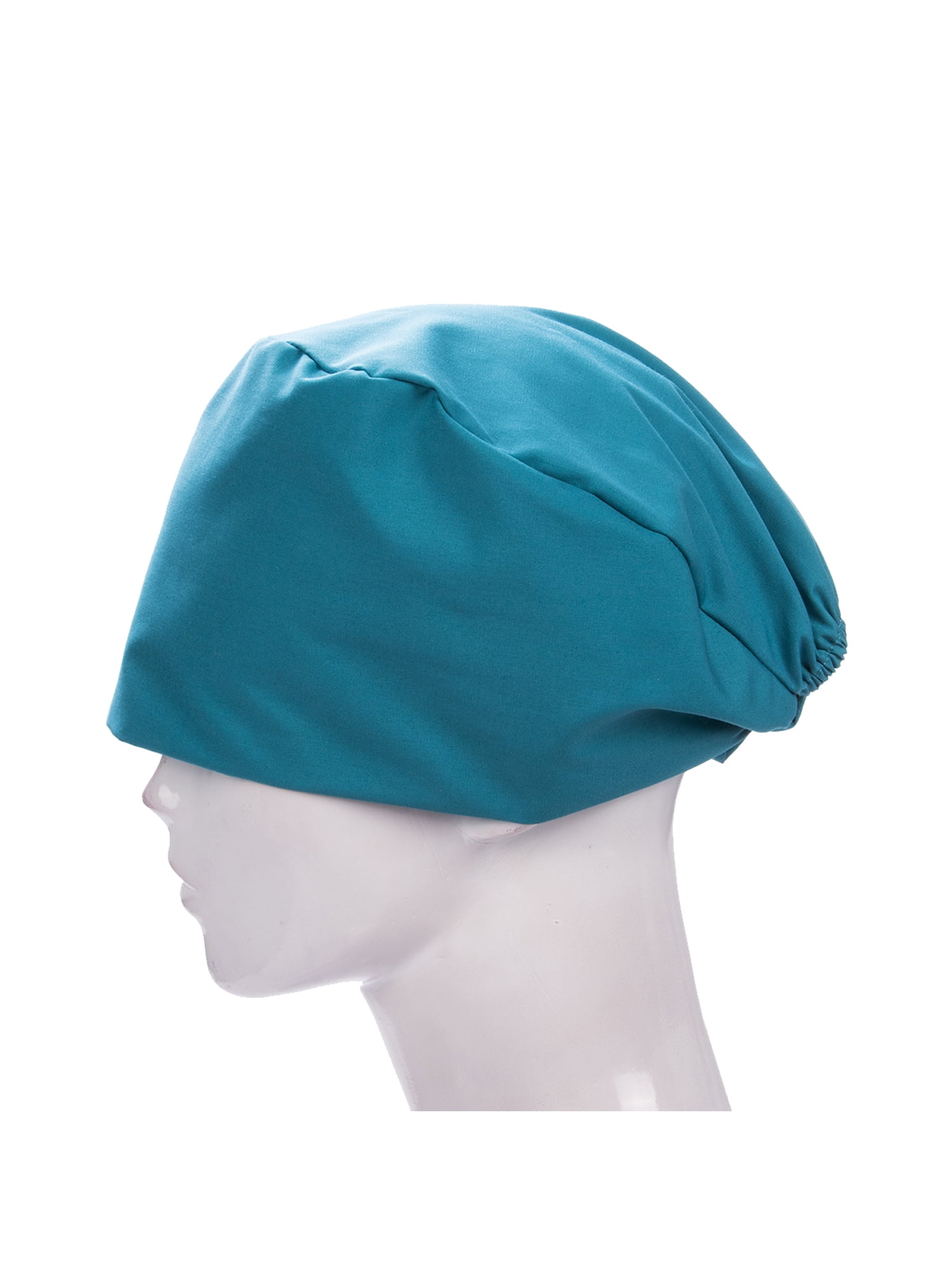 Fiomva Women Nurse Cap Kitchen Hat Solid Color Drawstring Flat Hat