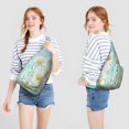 thumbnail image 4 of Daisy Sling Backpack for Women & Men, Waterproof Crossbody Chest Bag & Daypack, Boho Floral Vintage Design, Lightweight Hiking Travel Running Backpack, 4 of 4