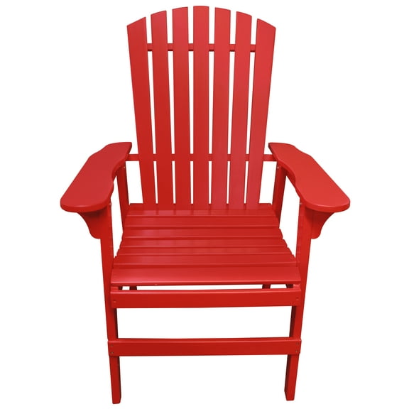 Leigh Country TX 39018 Adult Adirondack Patio Chair Red