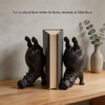 thumbnail image 7 of WWV Fun Acrobatic Hippo Bookends Set Heavy Duty Resin 10 Inch Tall Modern Sculptural Holder for Shelves Desk Home Office Decor Gift Surprise Gift for Family Friends 1 Pair, 7 of 7