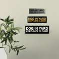 thumbnail image 4 of Basic Dog In Yard Keep Gate Closed Sign (Black / Silver) - Medium, 4 of 5