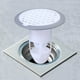 thumbnail image 1 of Tapón de desagüe de baño de silicona blanca con cubierta desmontable de desodorante para filtro de ducha de suelo, 1 of 3