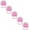 Pink, variant on 5 Halloween Rings Party Favors Cupcake Toppers (Orange)
