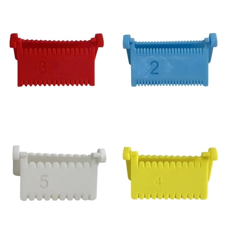 FACEGA Edge Stitch Lock and Sewing Gauge Set 2mm 3mm 4mm 5mm Sewing Gauge Tool for Precise Hemming Quilting Fabric Stitching Lightweight DIY Thumb Guide Ruler Seam Guide for Straight Stitching