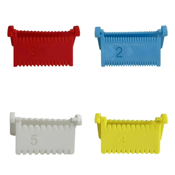 FACEGA Edge Stitch Lock and Sewing Gauge Set 2mm 3mm 4mm 5mm Sewing Gauge Tool for Precise Hemming Quilting Fabric Stitching Lightweight DIY Thumb Guide Ruler Seam Guide for Straight Stitching