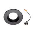 thumbnail image 1 of Nicor Lighting DLR565121205KBK 5000K High-Output Series Integrated LED Recessed Retrofit Downlight Trim, Black, 1 of 1